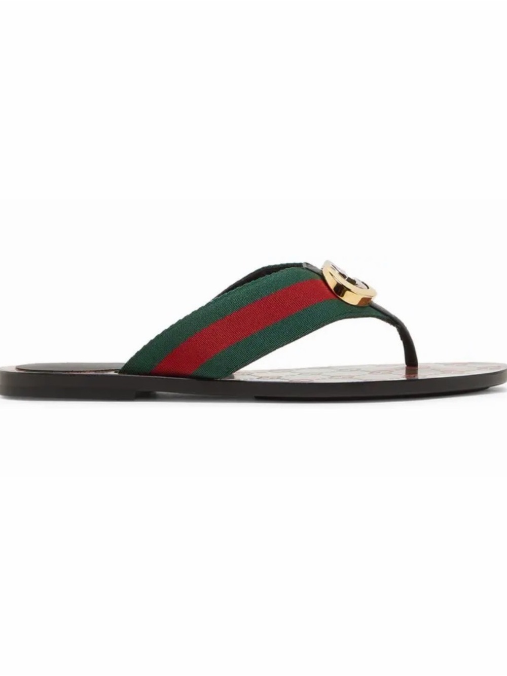 Gucci Women’s Kika Web Thong Sandals